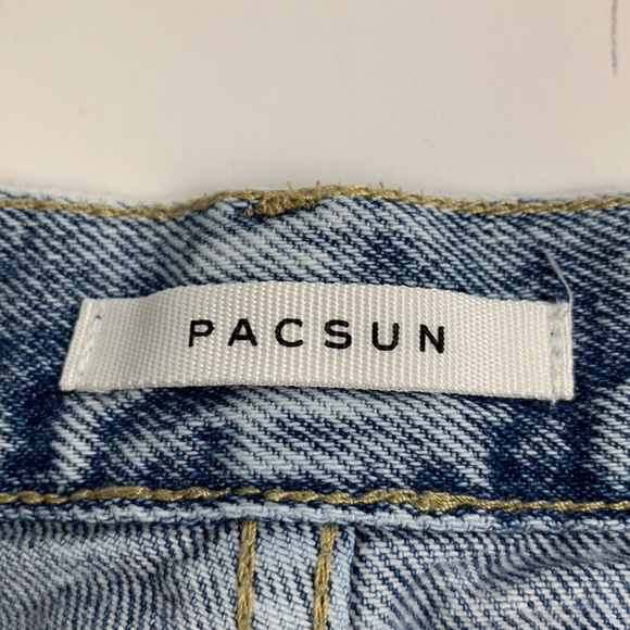 Pacsun denim jean Shorts Ulta High Rise Vintage Short Size 28 Button Fly Retro - Picture 5 of 13